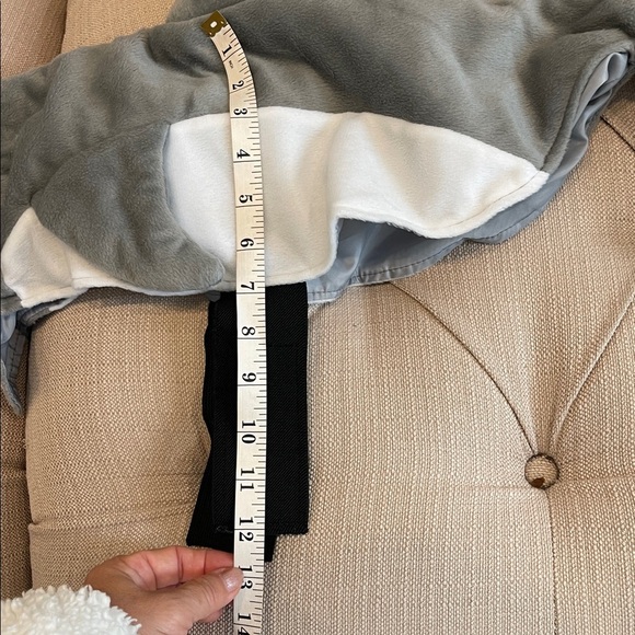 SHARK COSTUME LARGE GRAY & WHITE PLUSH DOG, PET COSTUME Halloween - Picture 8 of 9